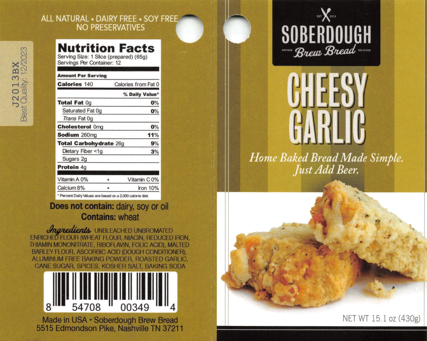 Soberdough Cheesy Garlic