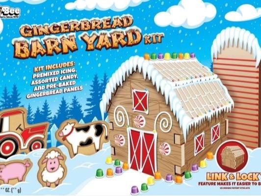 Bee Christmas Gingerbread Barn Yard 32 oz. Kit