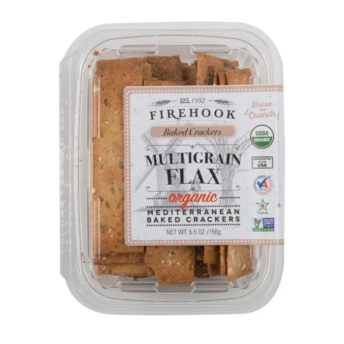 Firehook Multigrain Flax Crackers